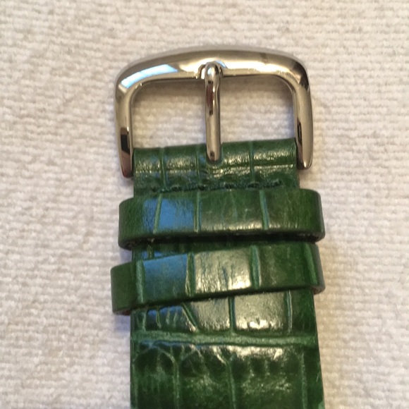 Anne Klein Silver with Green Band Watch - Picture 3 of 6